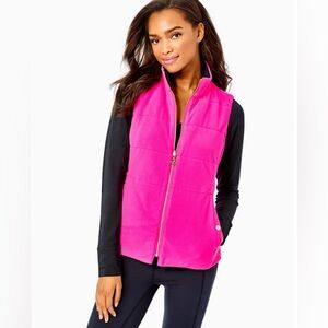 Lilly Pulitzer Brooklee Reversible Vest in Pink & Blue Women’s M